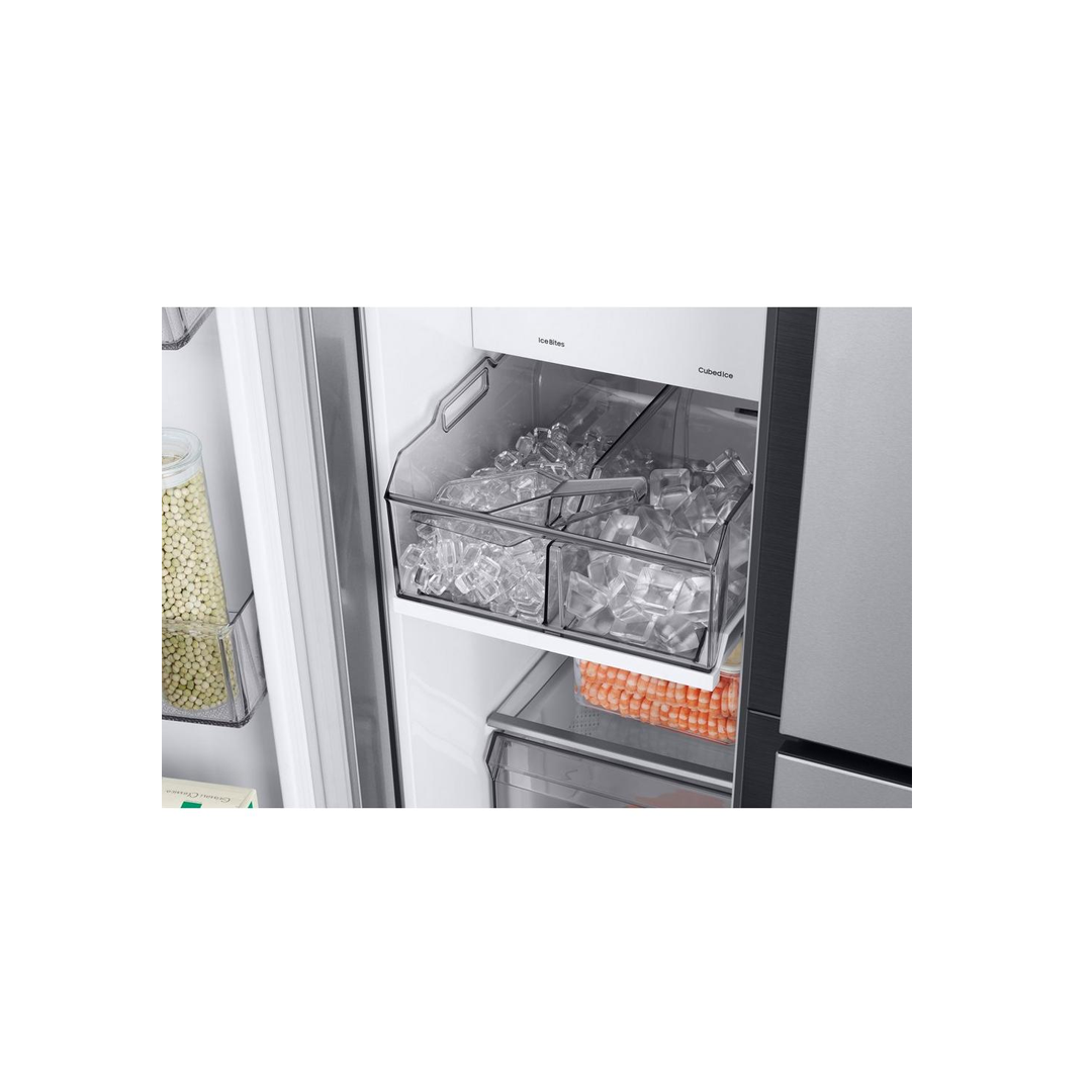 سامسونج ثلاجة باب جانب باب، 21 قدم، موزع ماء، صانع ثلج داخلي، إستيل-