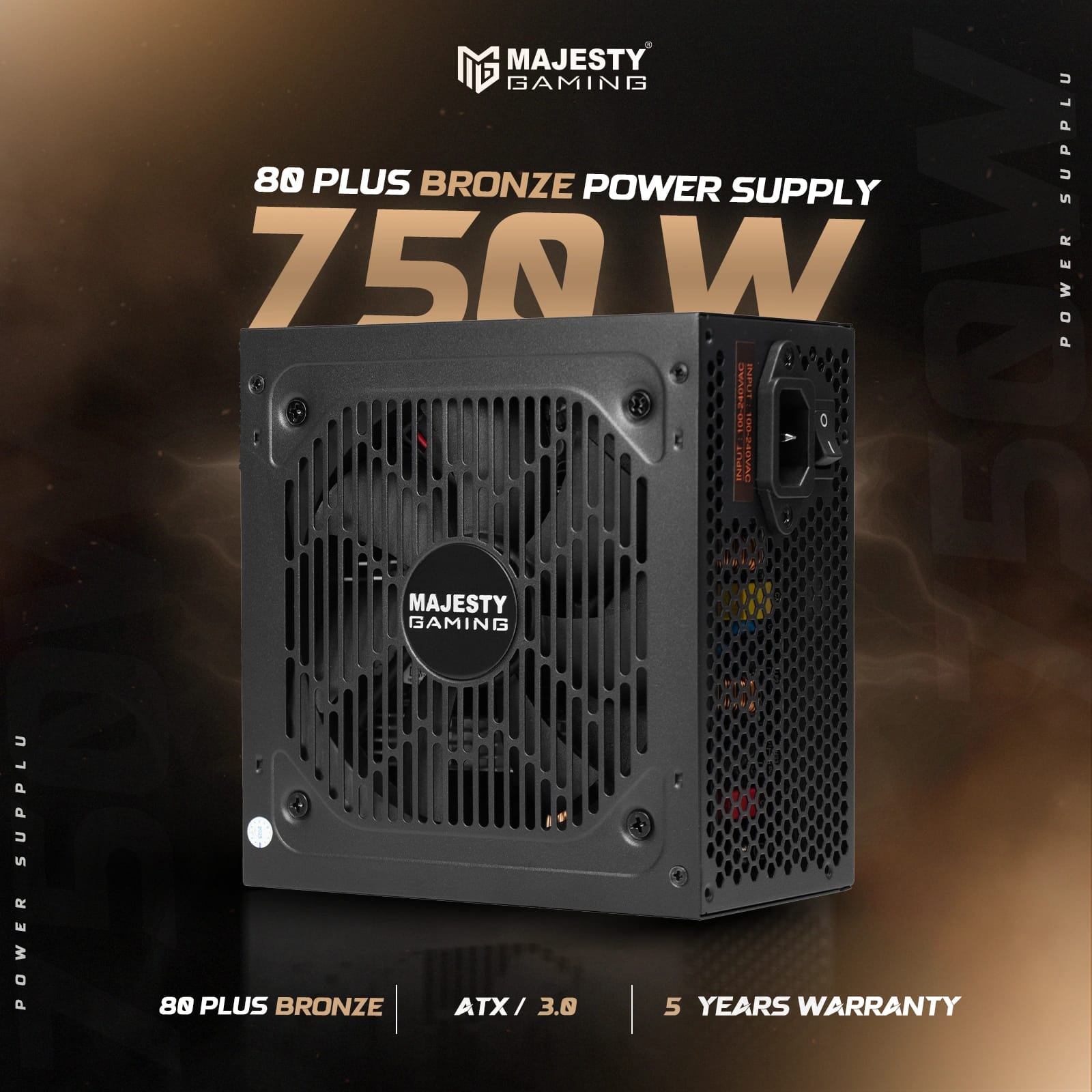 مزود الطاقة ماجيستي 750 واط برونز – غير معياري – يدعم RTX 50 _متوافق مع ATX 3.0 وPCIe 5.0 _ كفاءة 80+ Bronze - و Z.17705659936536038