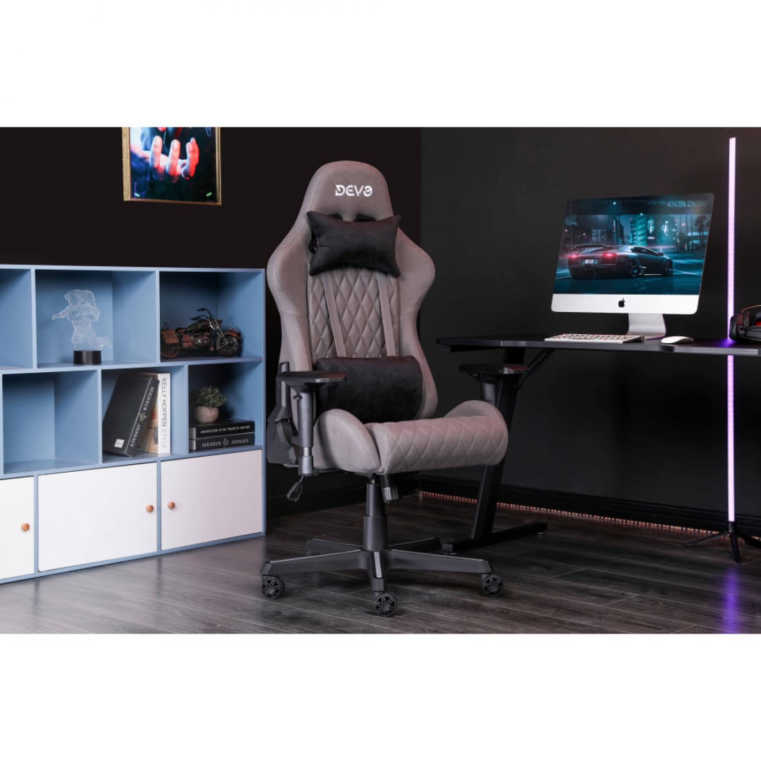 كرسي قيمينق ديفو Devo Gaming Chair - Viola Grey - Z.17690079704869266