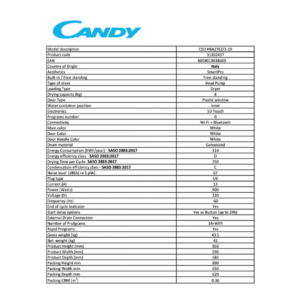 نشاف كاندي 8كجم مكثف ابيض CSOH8A2TEZ/1-19