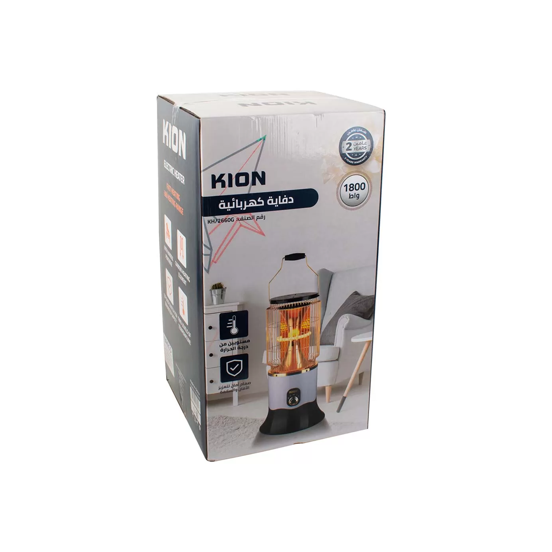 دفاية كيون دائرية 1800 واط ذهبي-KH/2660G