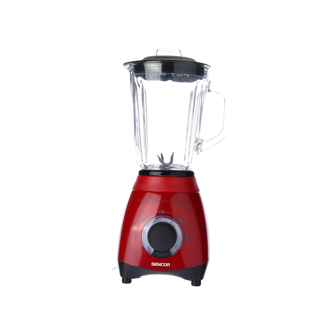 خلاط سينكور زجاج احمر 500 واط 1.5لتر