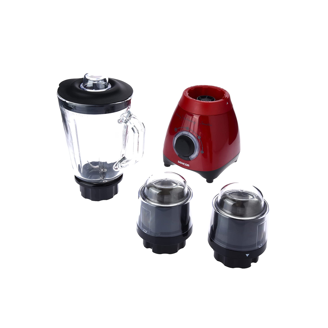 خلاط سينكور زجاج احمر 500 واط 1.5لتر