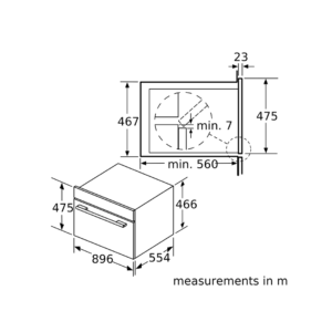 فرن كهربائي بوش مدمج بوظائف متعدده