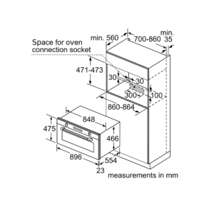 فرن كهربائي بوش مدمج بوظائف متعدده