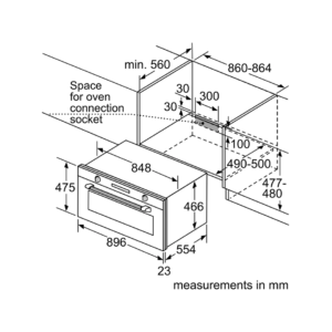 فرن كهربائي بوش مدمج بوظائف متعدده