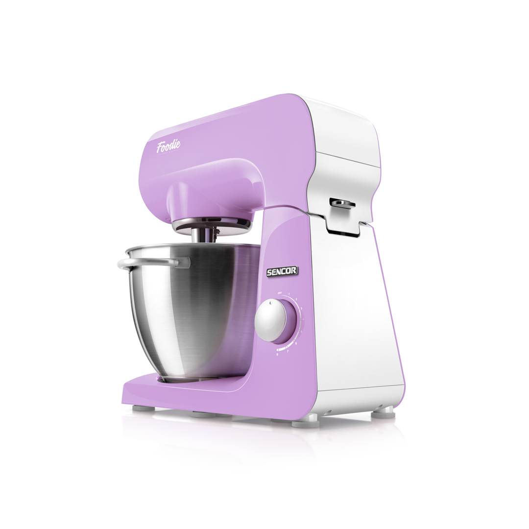 عجانه ومحضره طعام سينكور بمفرمه لحم 4.5 لتر 1000 وات 8 سرعات ارجواني-STM45VT