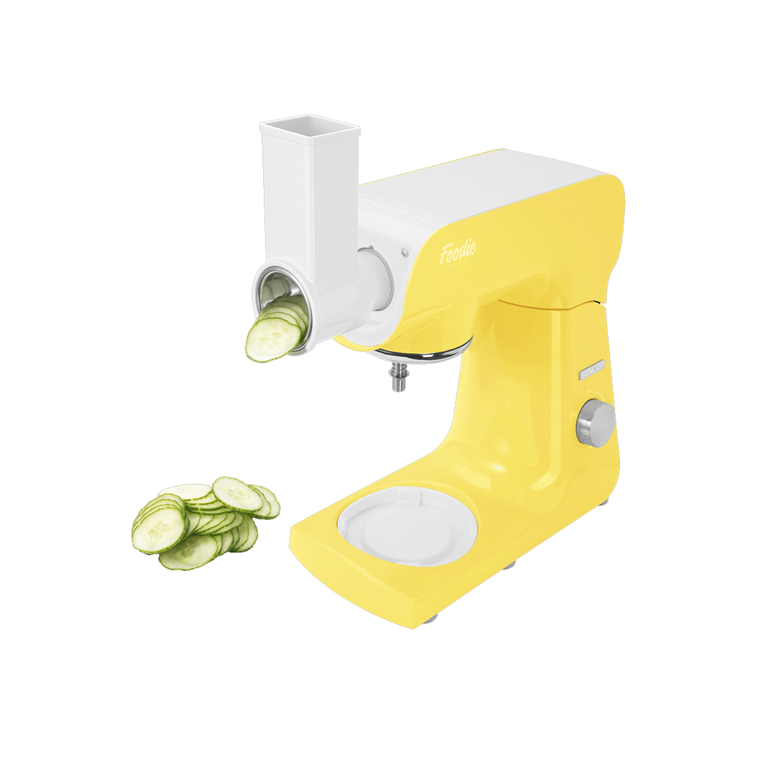 عجانه ومحضره طعام سينكور بمفرمه لحم 4.5 لتر 1000 وات 8 سرعات اصفر-STM46YL