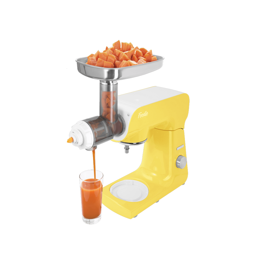 عجانه ومحضره طعام سينكور بمفرمه لحم 4.5 لتر 1000 وات 8 سرعات اصفر-STM46YL