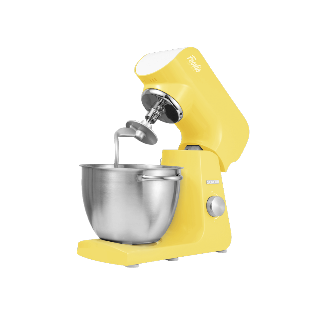 عجانه ومحضره طعام سينكور بمفرمه لحم 4.5 لتر 1000 وات 8 سرعات اصفر-STM46YL