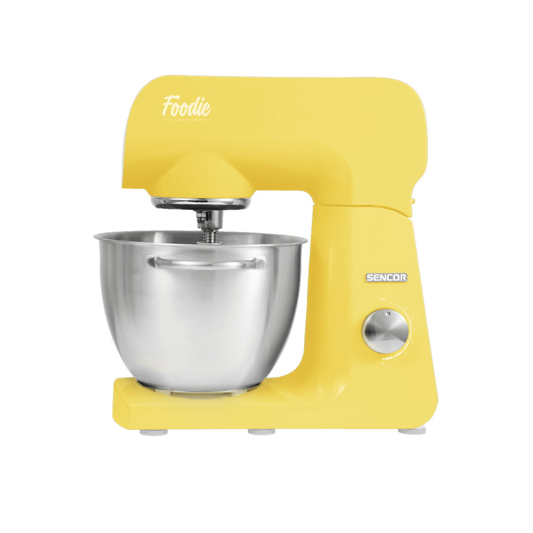 عجانه ومحضره طعام سينكور بمفرمه لحم 4.5 لتر 1000 وات 8 سرعات اصفر-STM46YL