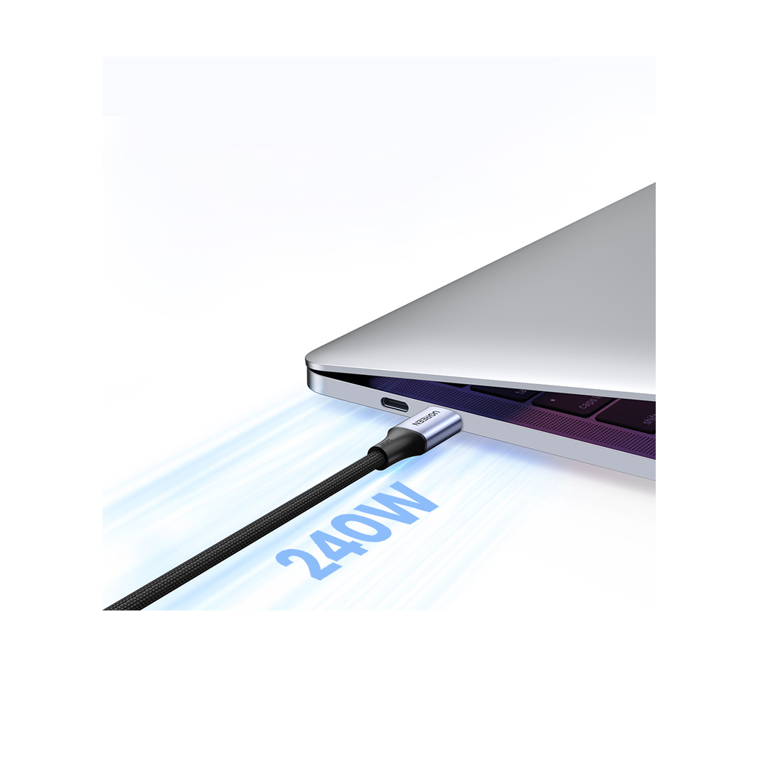 يوجرين - كيبل تايب سي الي تايب سي بطول 2 متر بقوة 240 واط-Z.22327.17451368111685178