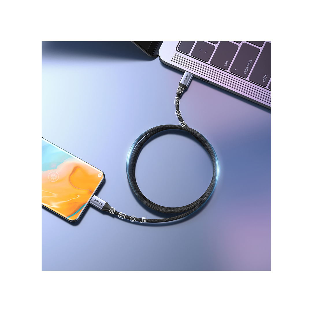 يوجرين - كيبل تايب سي الي تايب سي بطول 2 متر بقوة 240 واط-Z.22327.17451368111685178