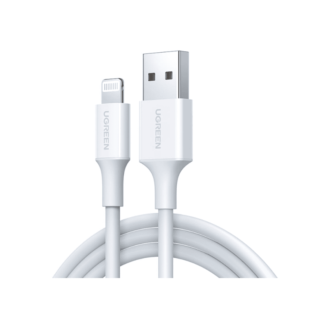 سلك شاحن أبيض لآيفون