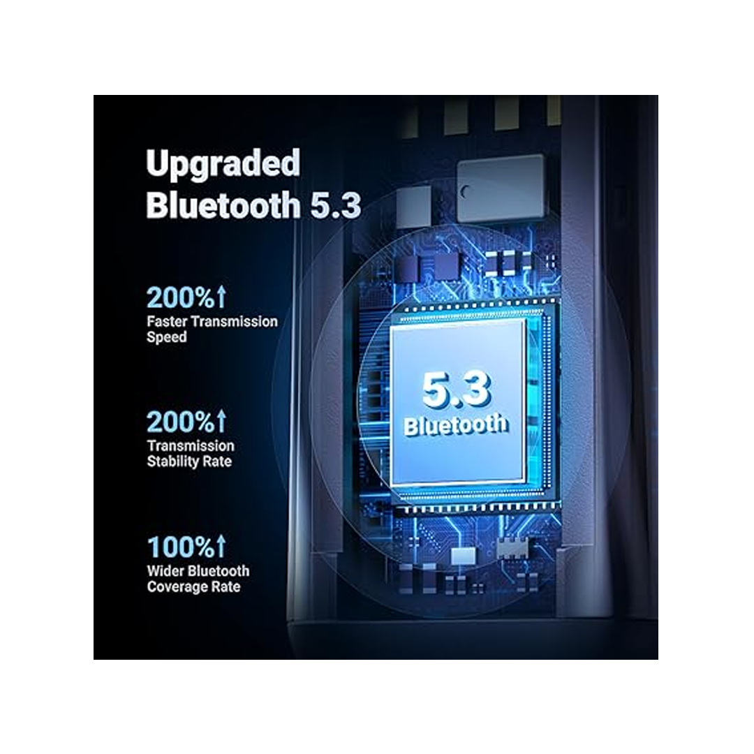 جهاز استقبال بلوتوث للسيارة بمدخل AUX من يوجرين - اسود