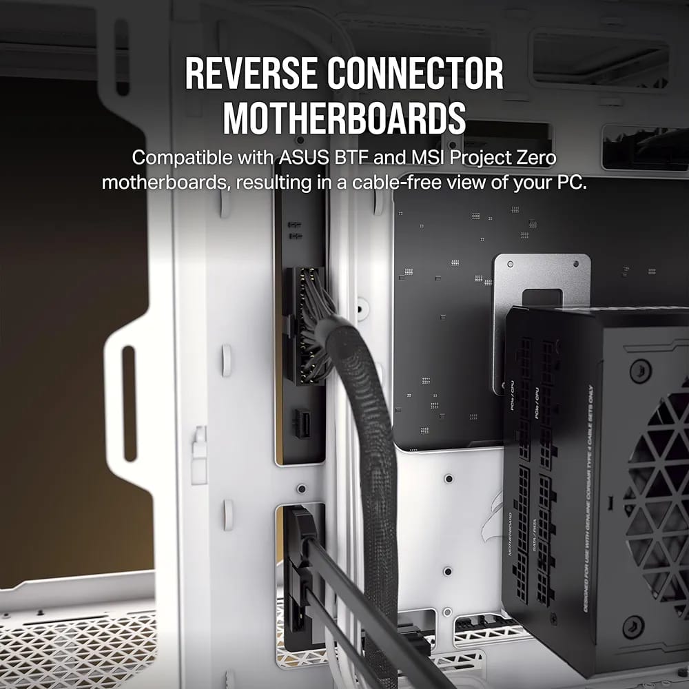 صندوق كمبيوتر CORSEIR 2500D SERIES BTF) ZERO PROJECT) MID ATX- -لون اسود Z.17671122429038591