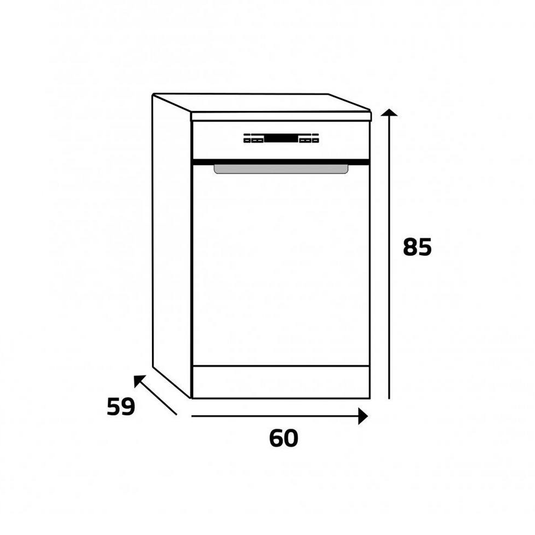 غسالة ويرلبول صحون 14طقم 10برامج ابيض