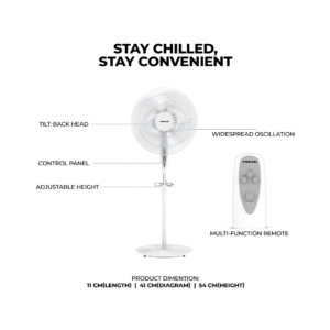 مروحة نيكاي عامودية 16 بوصة 3سرعات-npf1634rt