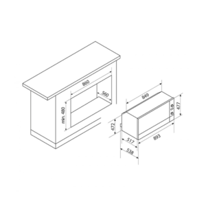 فرن جليم بلت-إن كهرباء، 89.3سم، متعدد الوظائف