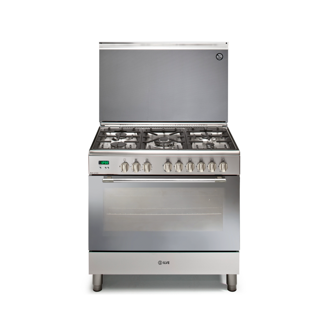 فرن غاز اي ليف 90*60 ستيل 5 عيون