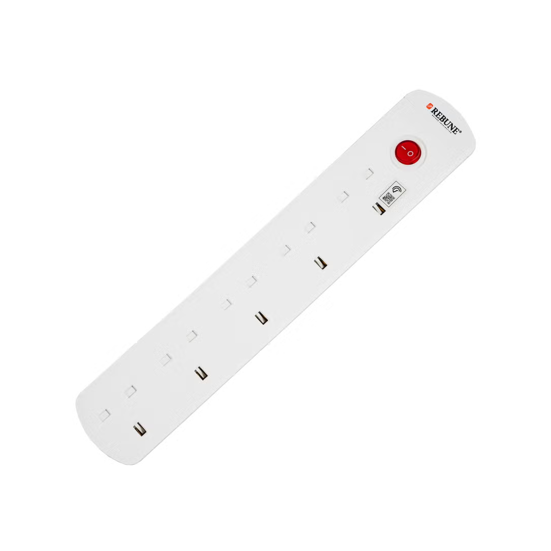 توصيلة كهربائية 5 منافذ وسلك بطول 3 متر وبقوة 2990 واط-RE500-3M