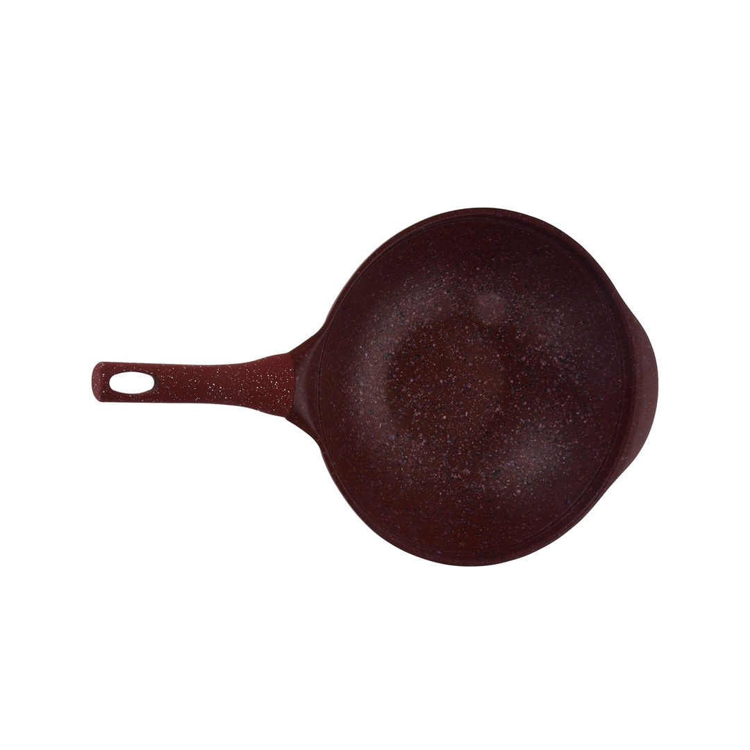 طاوة عميقة 32سم جرانيت احمر Amer Cook-K797046/32/RDG