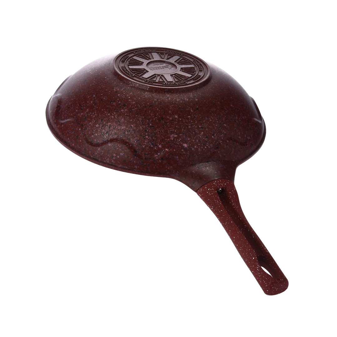 طاوة عميقة 32سم جرانيت احمر Amer Cook-K797046/32/RDG