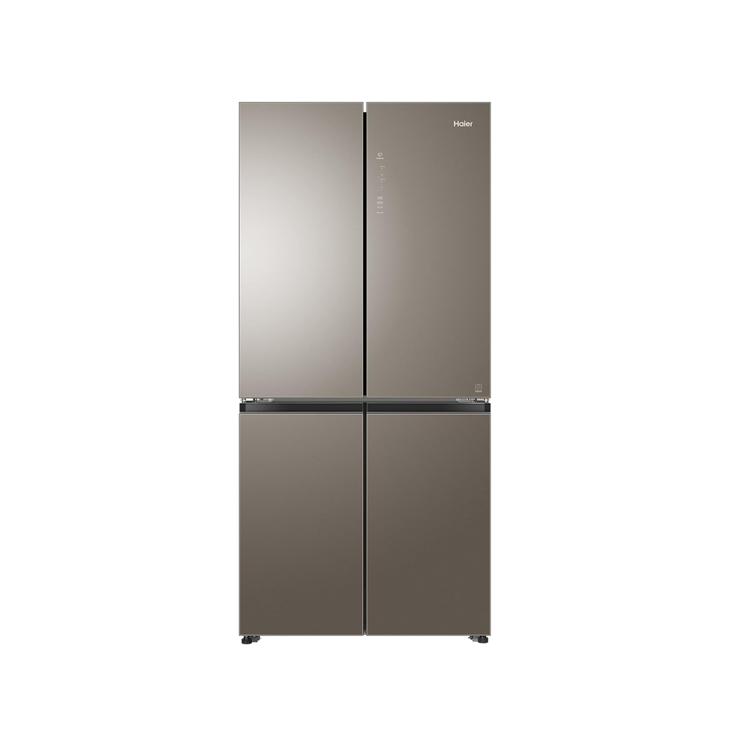 ثلاجة هاير دولاب 4ابواب 440لتر اسود زجاج-HRF-500GG