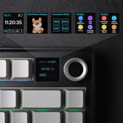 لوحة مفاتيح الألعاب اللاسلكية AULA F75 MAX RGB - Z.17692722427860277