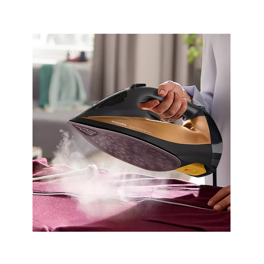 كاوية فيليبس بخار 2800 واط اسود,ذهبي-DST7040/86