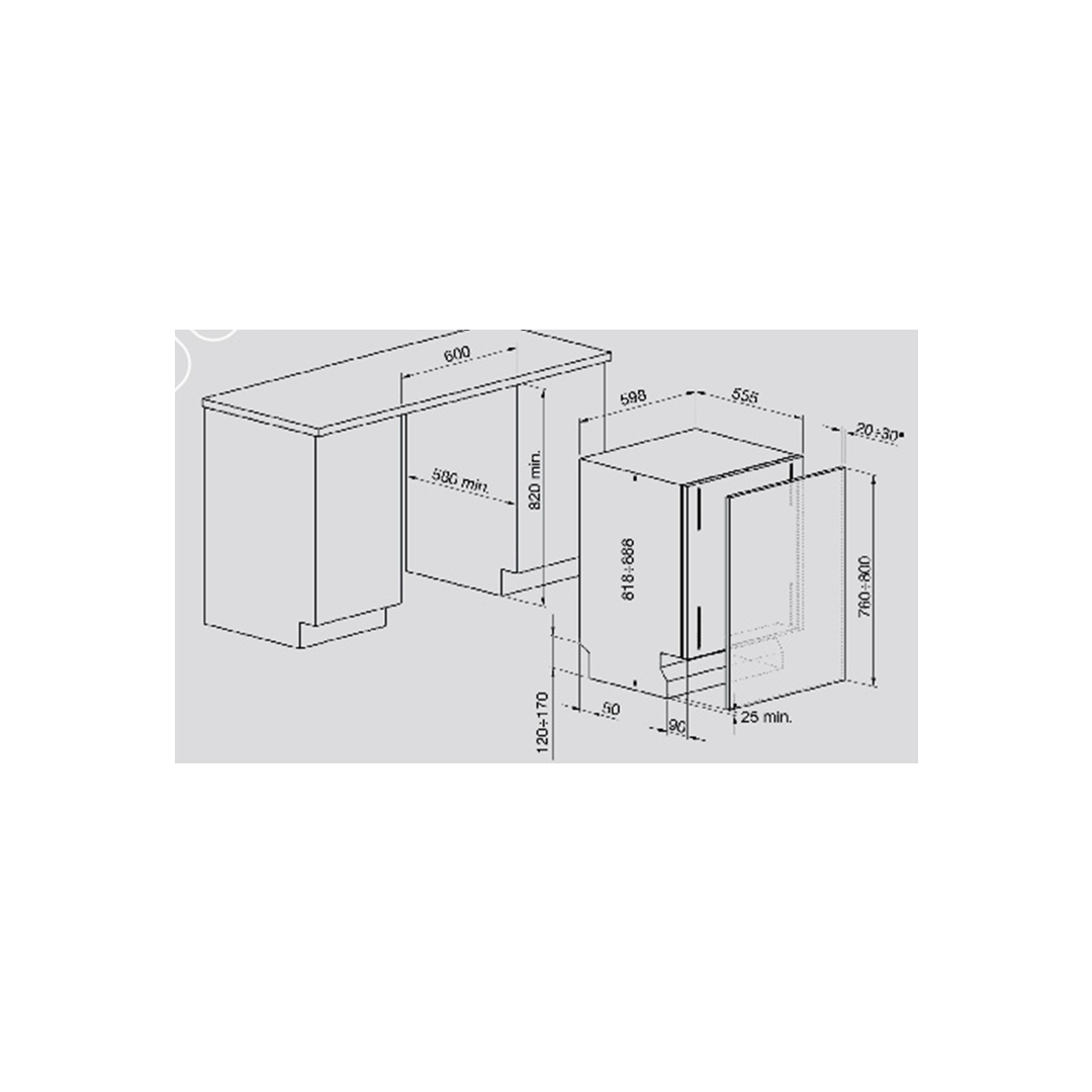 غسالة اطباق طومسون بلت ان 10برنامج ,13 مكان