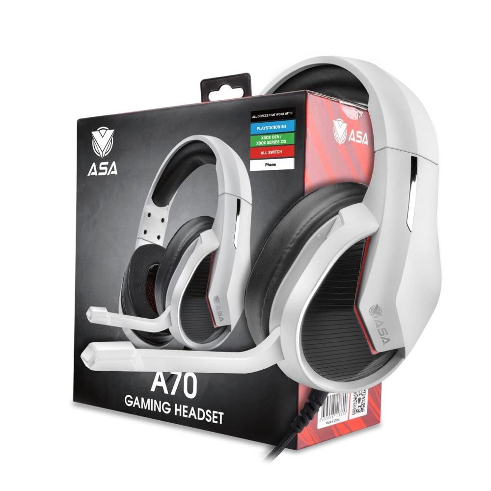 سماعة العاب ASA A70 لون ابيض - Z.17684953031773474