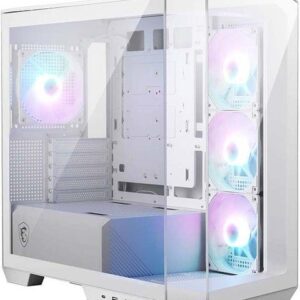 صندوق كمبيوتر أبيض مع إضاءة - Z.17686637707153554