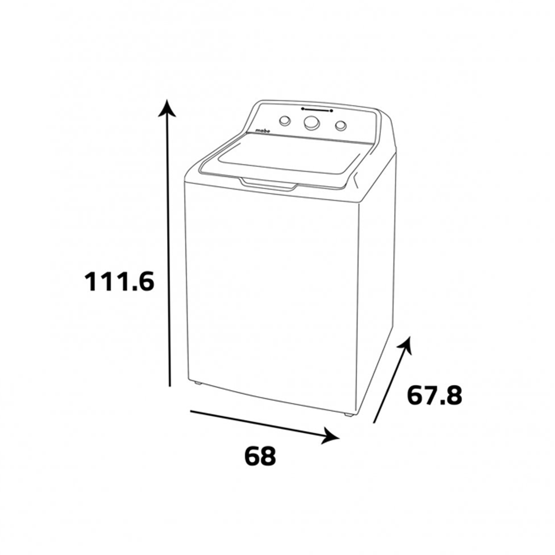 غسالة مابي اتوماتيك توب لود 11 كيلو ابيض-LMA71103CBFU4