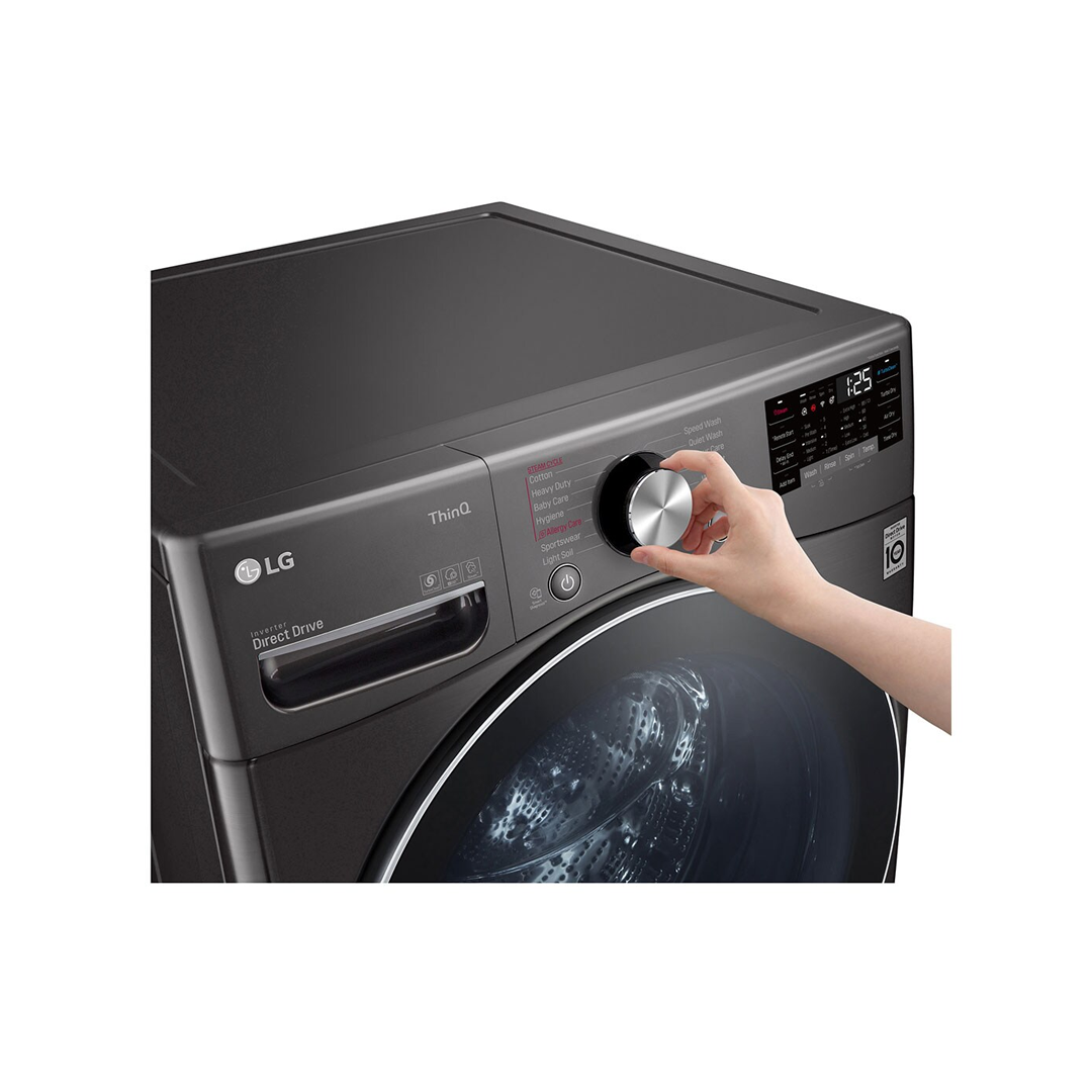 LG غسالة ومجففة اوتوماتيك تعبئة أمامية 21 كيلو-WS2112BST