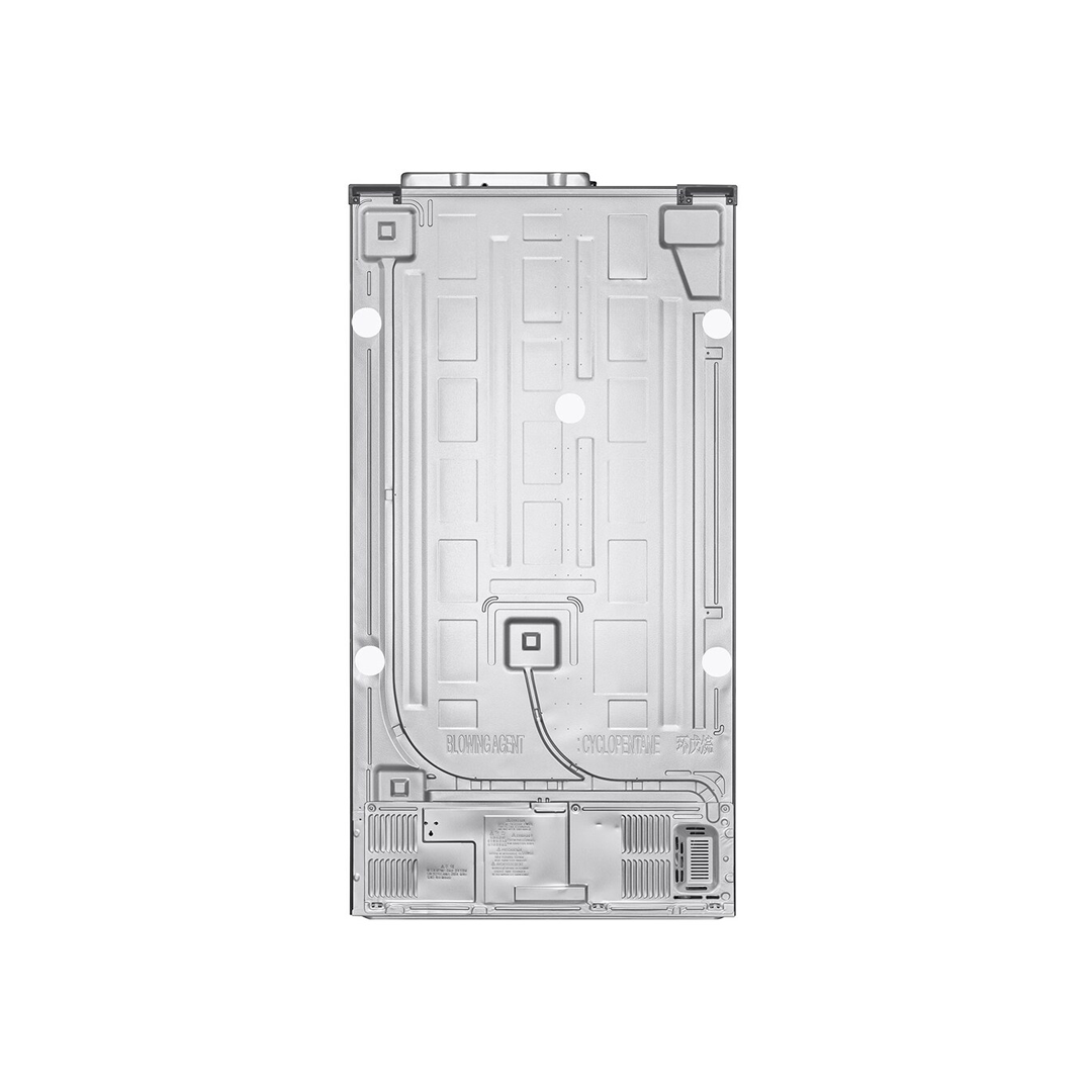 ثلاجة ال جي بابين 26.7 قدم فضي بلاتيني LS32NBDSLV