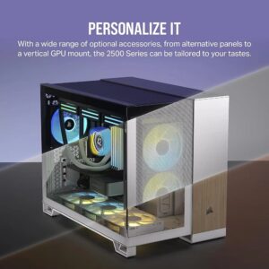 صندوق كمبيوتر CORSEIR 2500D SERIES BTF) ZERO PROJECT) MID ATX- -لون اسود Z.17671122429038591