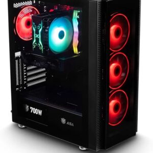 صندوق كمبيوتر ASA ATTACK ATX MID -TOWER 7FANS لون اسود - Z.17686659275863268