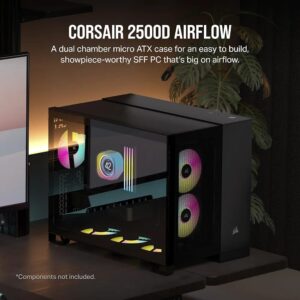 صندوق كمبيوتر CORSEIR 2500D SERIES BTF) ZERO PROJECT) MID ATX- -لون اسود Z.17671122429038591
