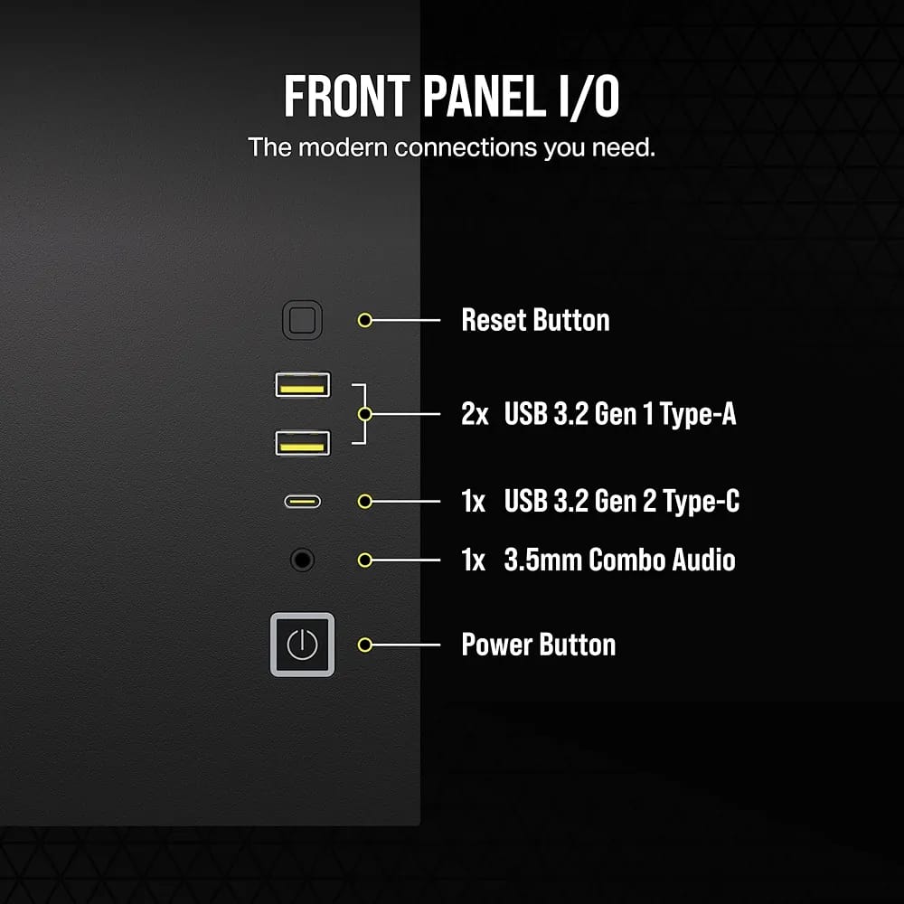 صندوق كمبيوتر CORSEIR 2500D SERIES BTF) ZERO PROJECT) MID ATX- -لون اسود Z.17671122429038591