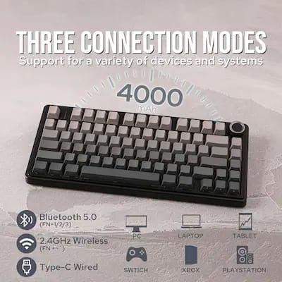 لوحة مفاتيح الألعاب الميكانيكية اللاسلكية AULA F75 Pro - Z.1769271648208886