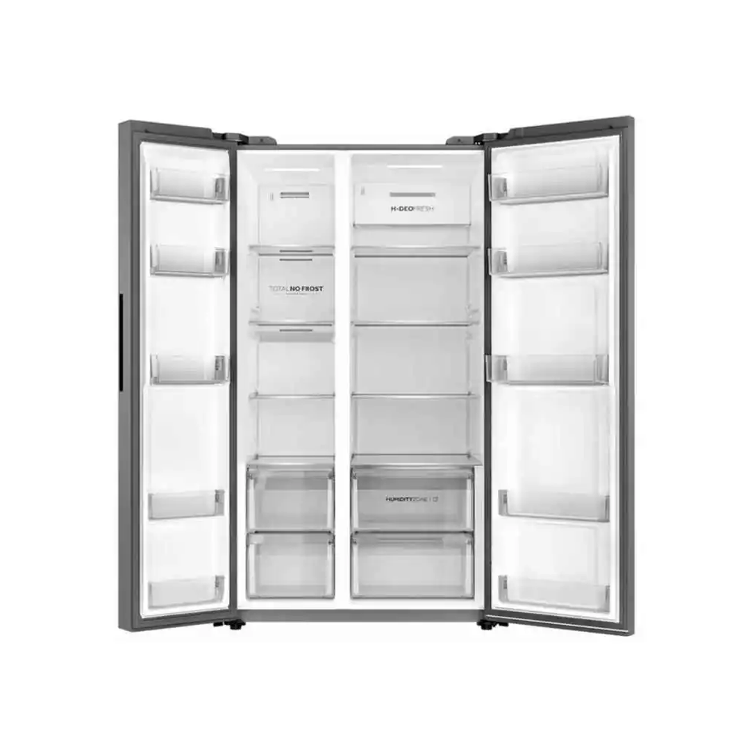 ثلاجة هاير 600 لتر بابين استيل-HRF-768SS