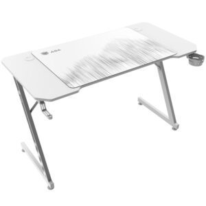 طاولة قيمنق ASA Z-Design - بيض مع ماوس باد هدية - Z.17754558229749887