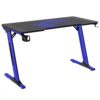 طاولة قيمنق ASA Z-Design -اسود وازرق مع ماوس باد هدية - Z.1775456411565156