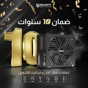 مزود الطاقه باور سبلاي 750 واط ذهبي – معياري بالكامل – ATX 3.1 وPCIe 5.1 – يدعم RTX 50 – مكثفات يابانية 105° – كفاءة 80+ Gold – أسود -Z.17775349037158968