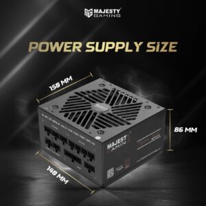 مزود الطاقه باور سبلاي 750 واط ذهبي – معياري بالكامل – ATX 3.1 وPCIe 5.1 – يدعم RTX 50 – مكثفات يابانية 105° – كفاءة 80+ Gold – أسود -Z.17775349037158968