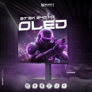 شاشة ألعاب OLED ماجيستي 27 بوصة 2K QHD | 240Hz | 0.03ms | QD-OLED | HDR400 | G-SYNC & FreeSync | HDMI | DP | VESA-(Z.17778811815483427