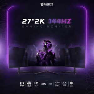 شاشة ألعاب ماجيستي 27 بوصة 2K QHD   144Hz 1ms  FAST IPS  HDR400  G-SYNC & FreeSync HDMI | DP | VESA)-Z.17790258081759171