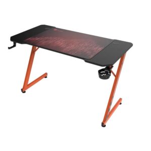 طاولة قيمنق ASA Z-Design - أسود وبرتقالي مع ماوس باد هدية -Z.17754083809141402