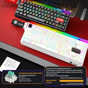 كيبورد قيمنق مغناطيسي ASA ULTRA - استجابة 8KHz ومفاتيح Amber -وZ.1774369942579146